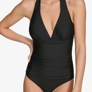 DKNY- Halter One-Piece Swimsuit- Large